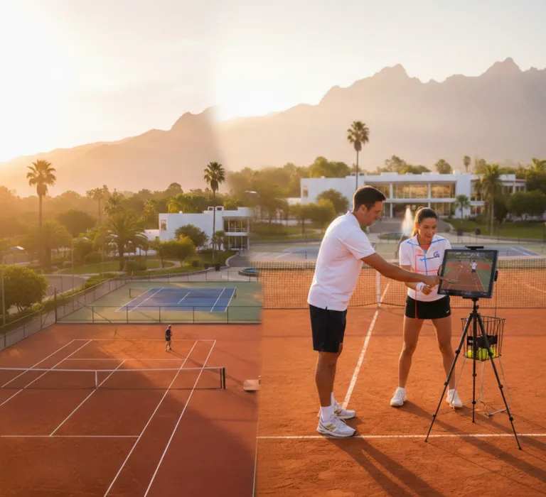 Video analysis session on court