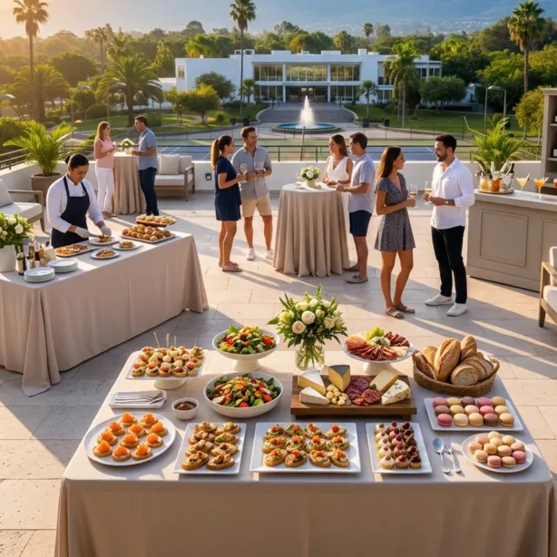 Catering on terrace
